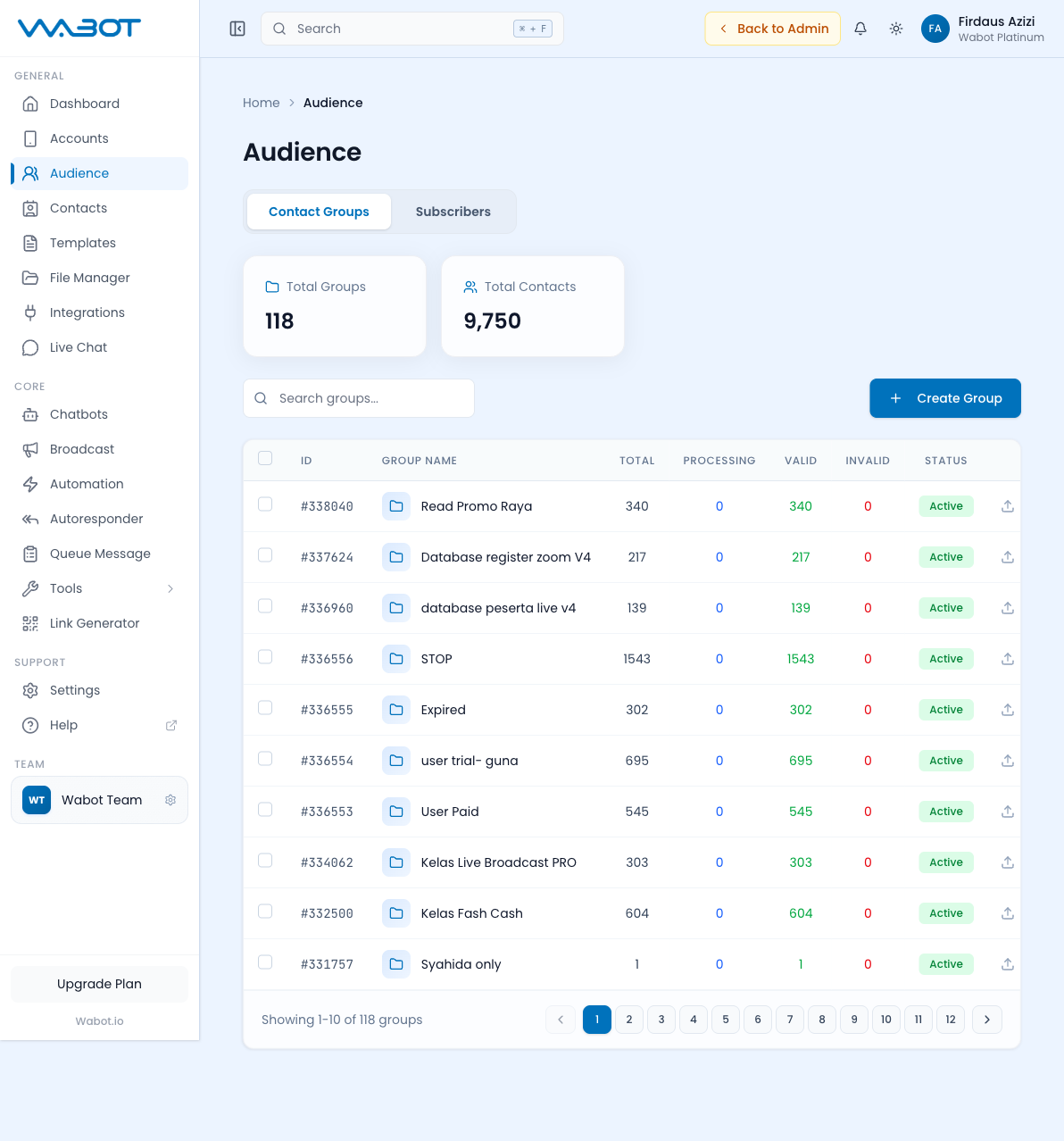 Audience Hub