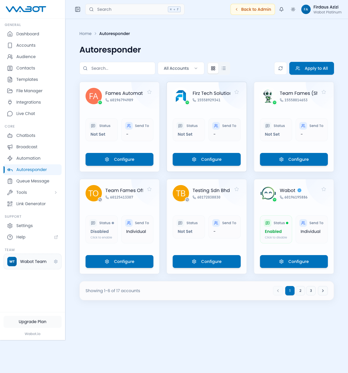 Autoresponder Page