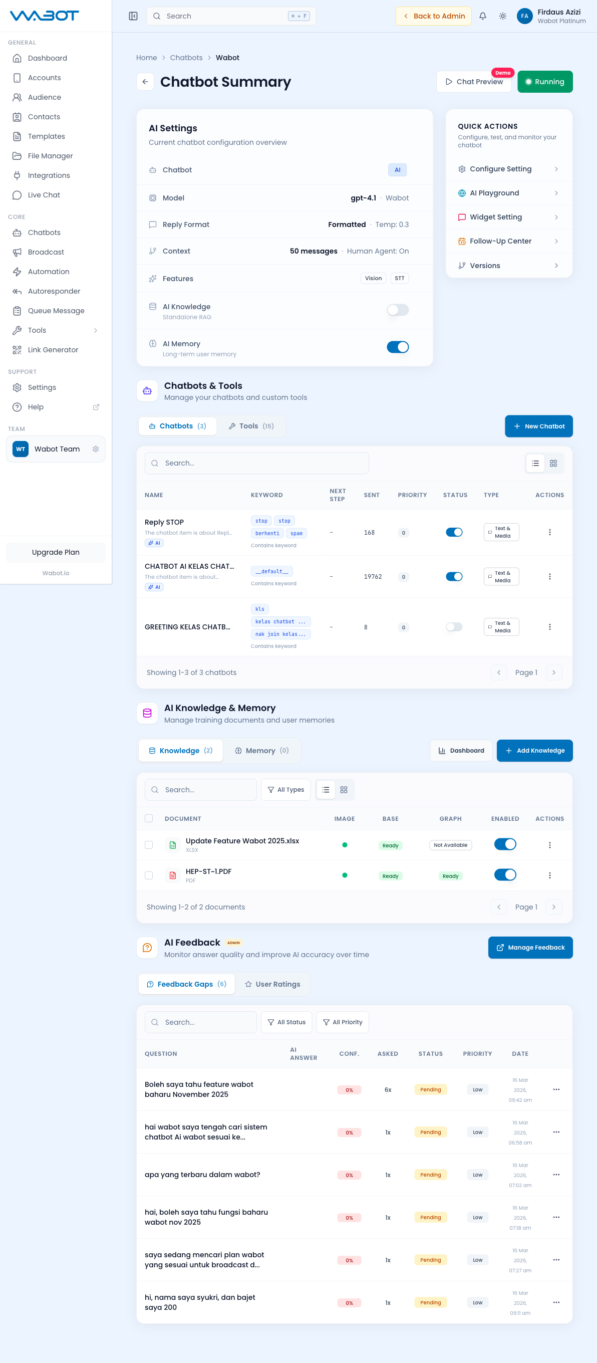 Chatbot Instance